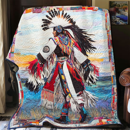 Native American Tribal Chief WU2301073CL Quilt