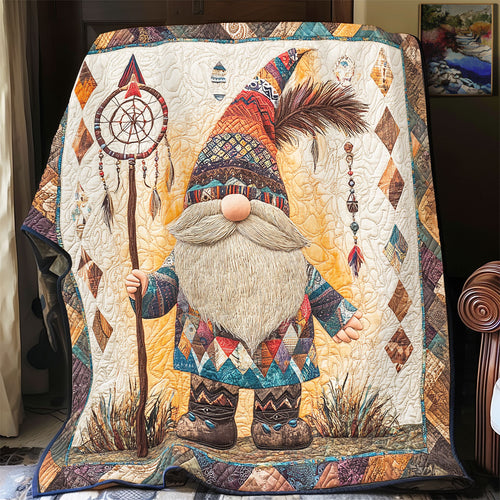 Native American Tribal Gnome WU1102047CL Quilt