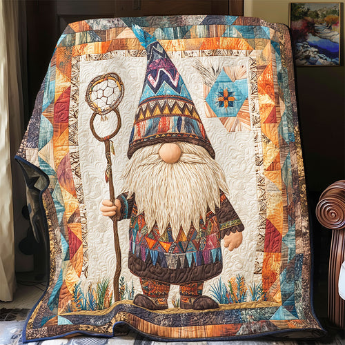 Native American Tribal Gnome WU1102050CL Quilt