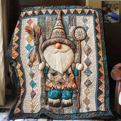 Native American Tribal Gnome WU1102053CL Quilt