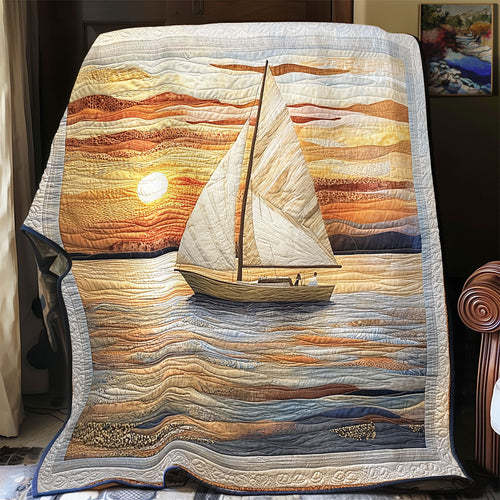 Ocean Sailing Into Serenity WU1303055CL Quilt