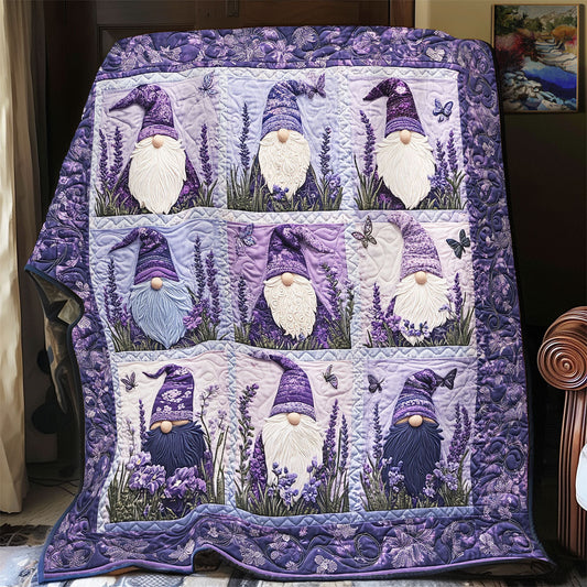 Purple Gnomes WU0201091CL Quilt