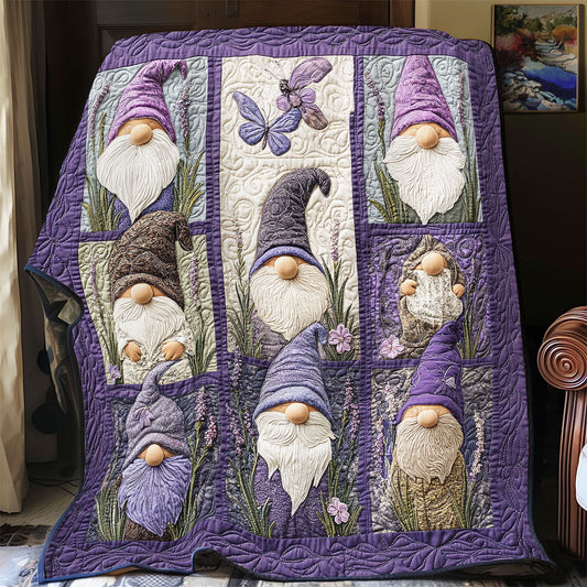 Purple Gnomes WU0201093CL Quilt