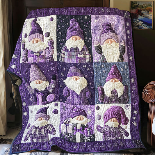 Purple Gnomes WU0301062CL Quilt