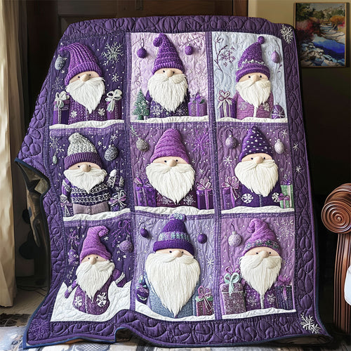 Purple Gnomes WU0301065CL Quilt