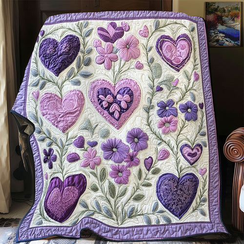 Purple Heart WU1401018CL Quilt