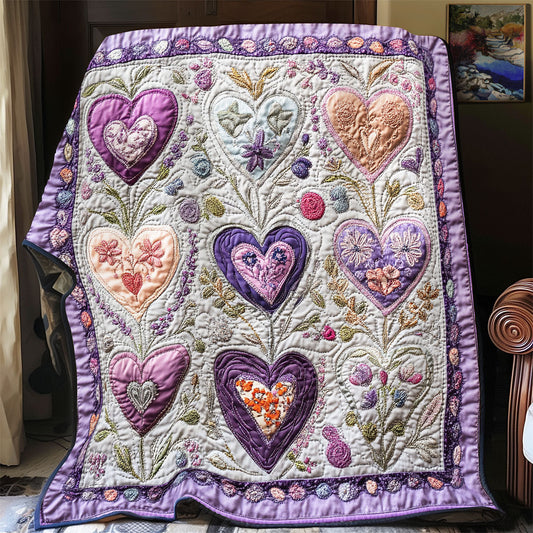 Purple Heart WU1401034CL Quilt