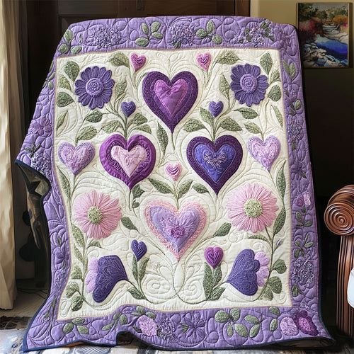 Purple Heart WU1401038CL Quilt