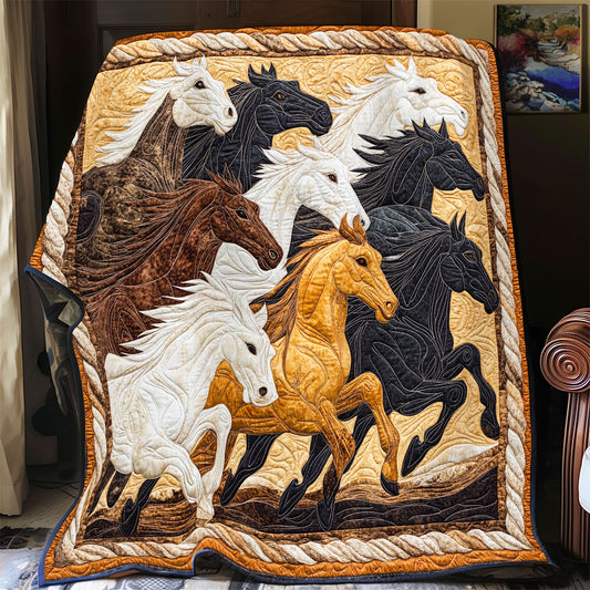 Racing Horse WU0502065CL Quilt