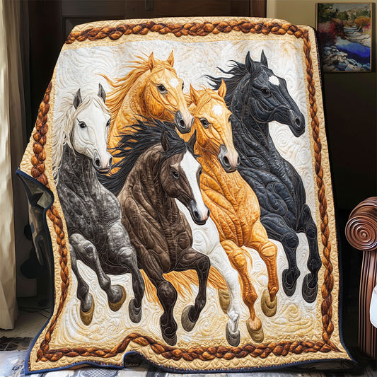 Racing Horse WU0502067CL Quilt