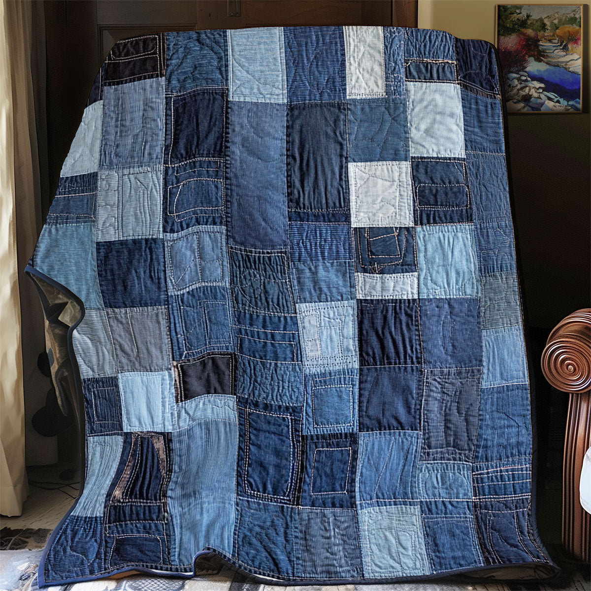 Rustic Denim Dreams WU1203034CL Quilt