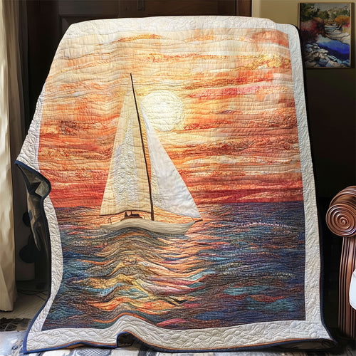 Sailing Twilight On The Waves WU1303062CL Quilt