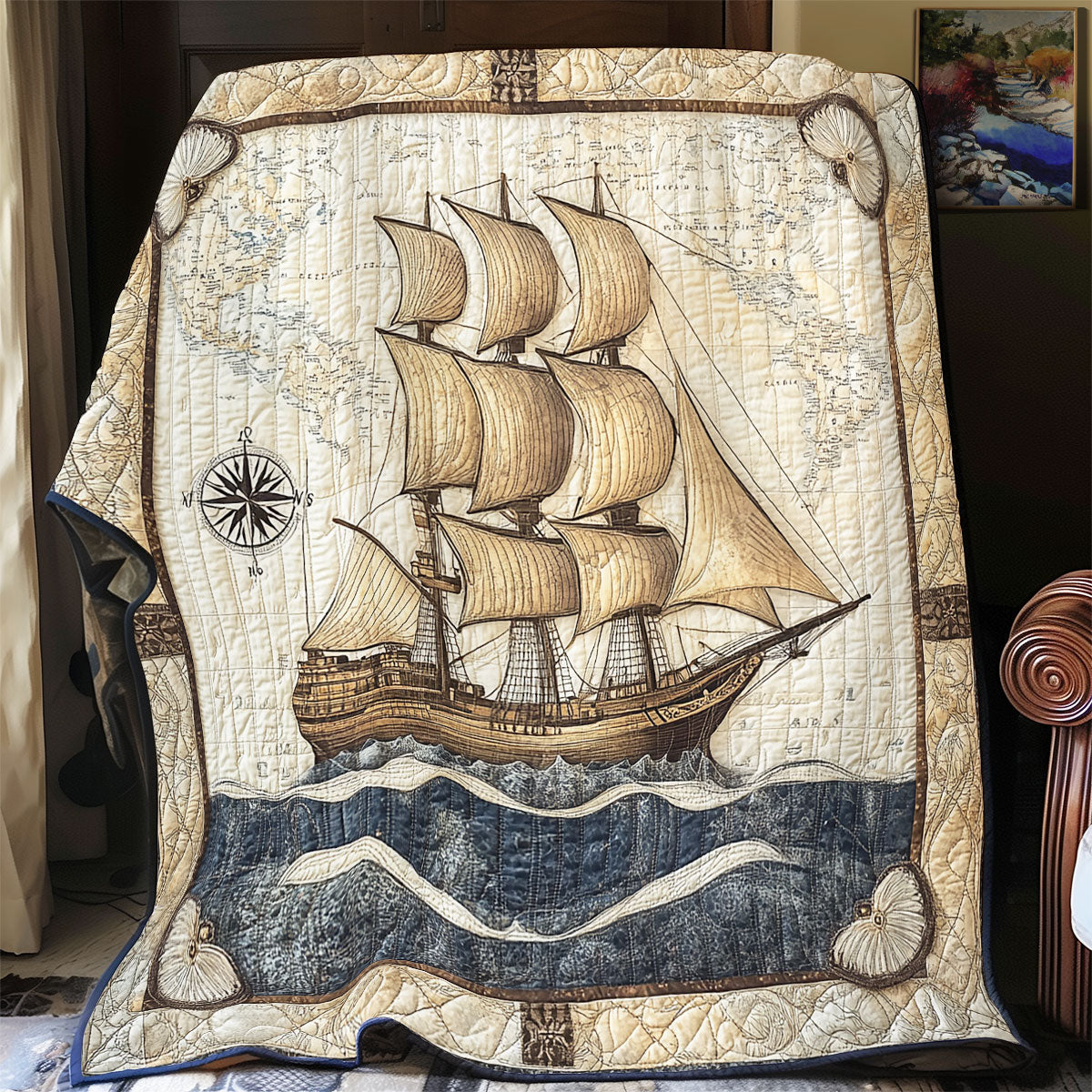 Sailing WU0502048CL Quilt