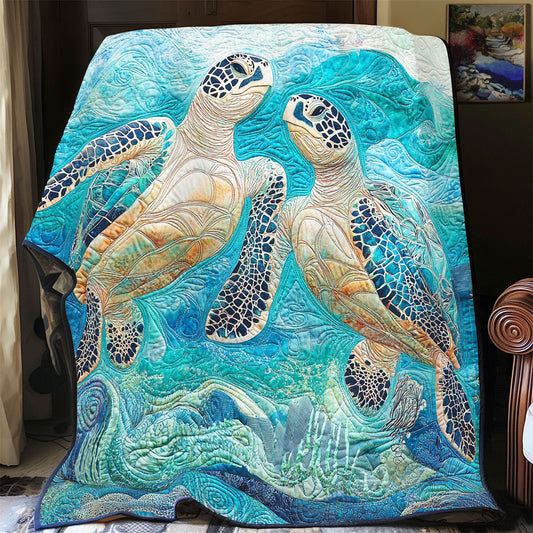 Sea Turtle Always With Me WU0601016CL Quilt