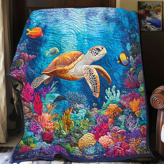 Sea Turtle Ocean Is Calling WU2001061CL Quilt