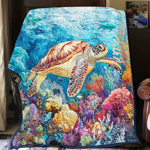 Sea Turtle Ocean Is Calling WU2001064CL Quilt