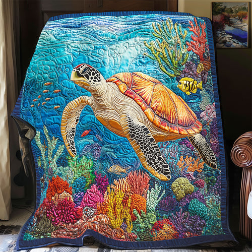 Sea Turtle Ocean Is Calling WU2001066CL Quilt