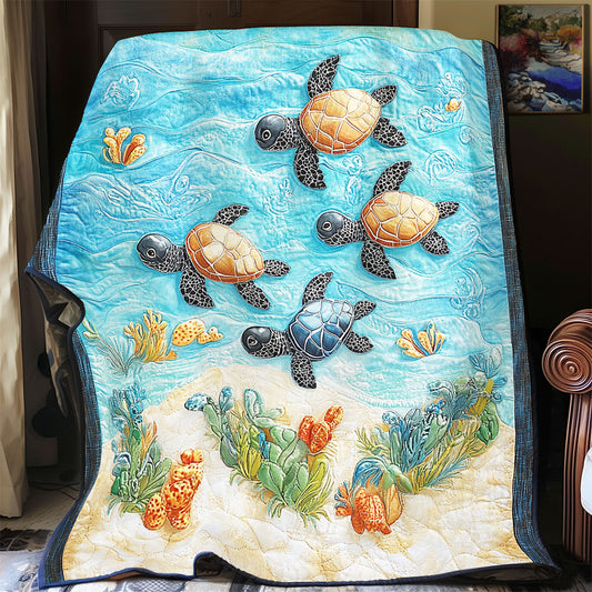 Sea Turtles Ocean Is Calling WU1501010CL Quilt