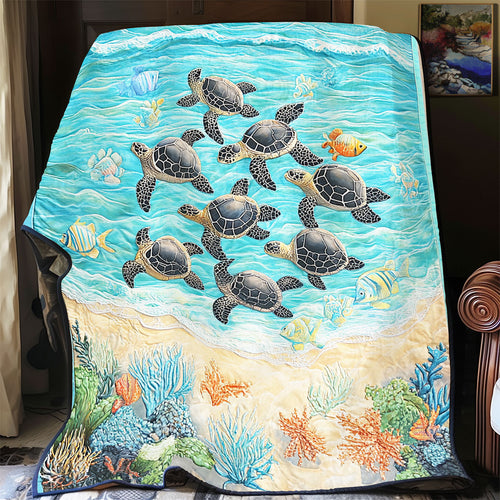 Sea Turtles Ocean Is Calling WU1501011CL Quilt