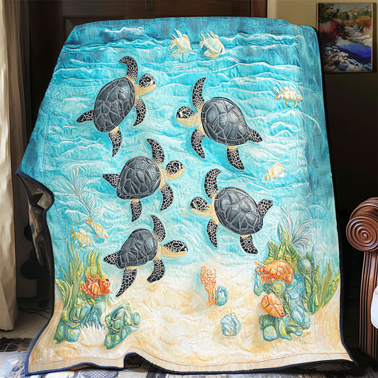 Sea Turtles Ocean Is Calling WU1501012CL Quilt