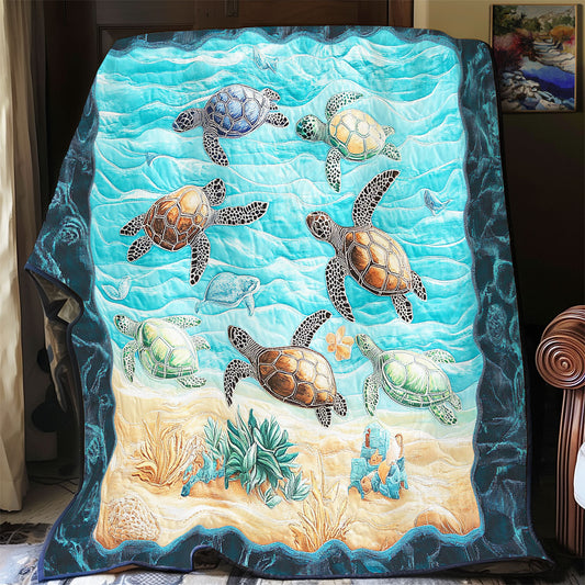 Sea Turtles Ocean Is Calling WU1501013CL Quilt