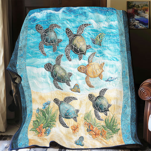 Sea Turtles Ocean Is Calling WU1501015CL Quilt