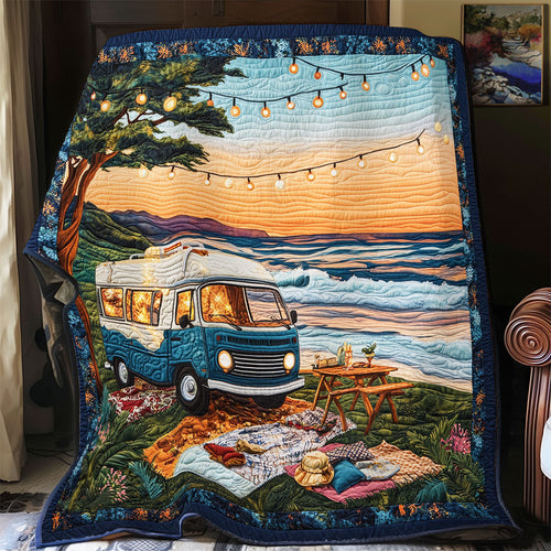 Serene Camping Scene WU0601003CL Quilt