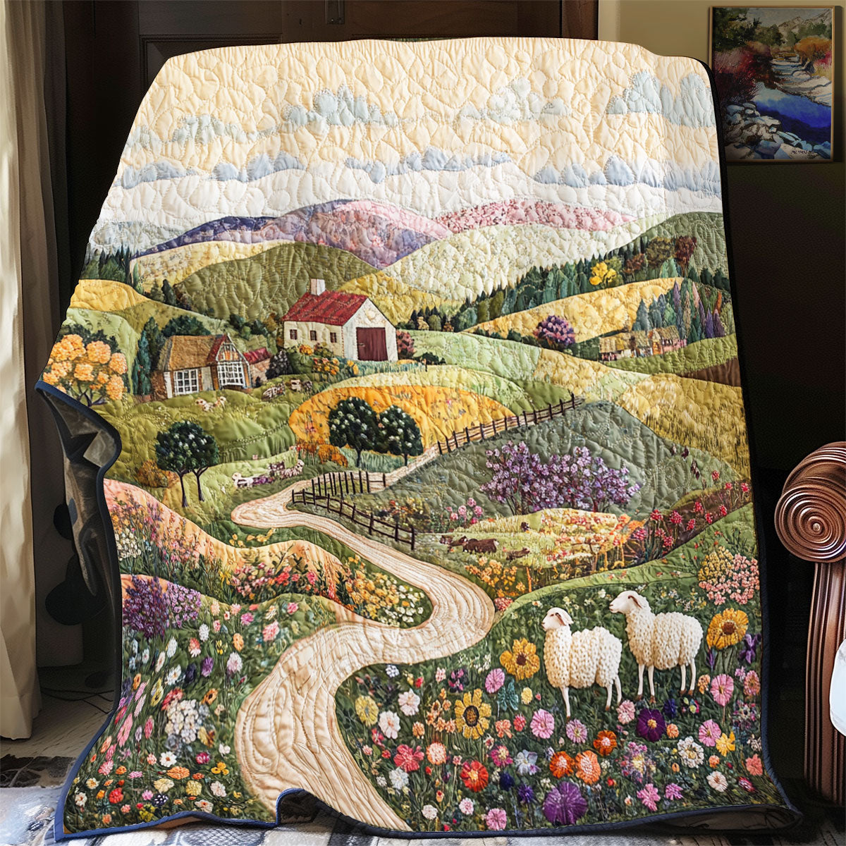 Sheep Valley WU1303149CL Quilt