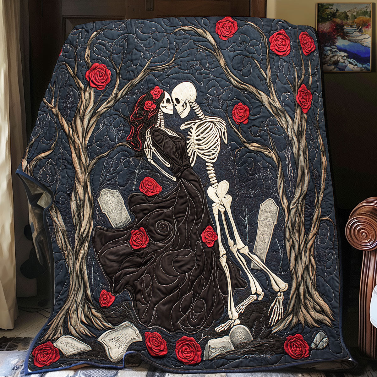 Skull Be My Forever WU1002114CL Quilt