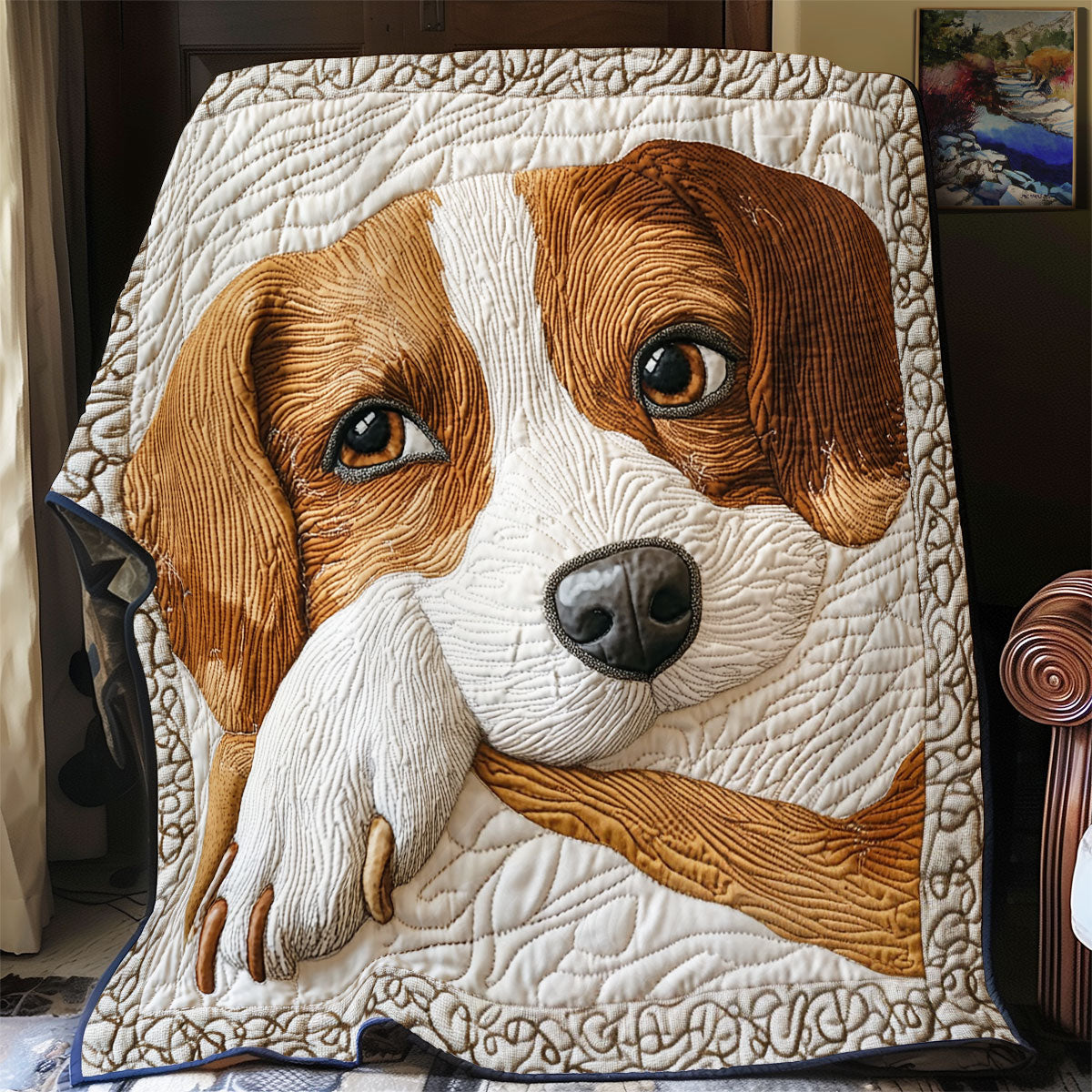 Sleepy Beagle WU1302089CL Quilt