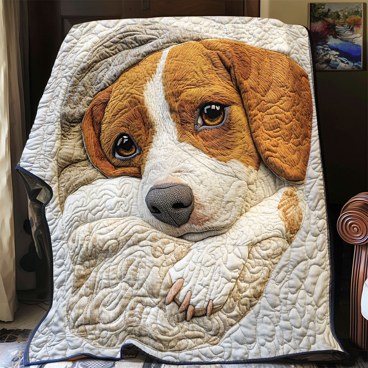 Sleepy Beagle WU1302091CL Quilt