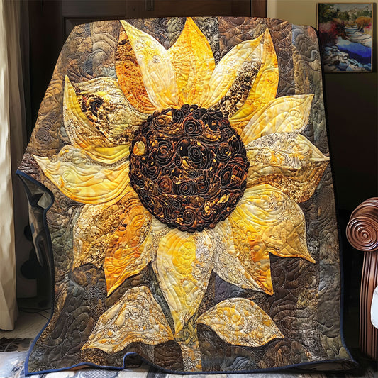 Timeless Sunflower WU0602072CL Quilt