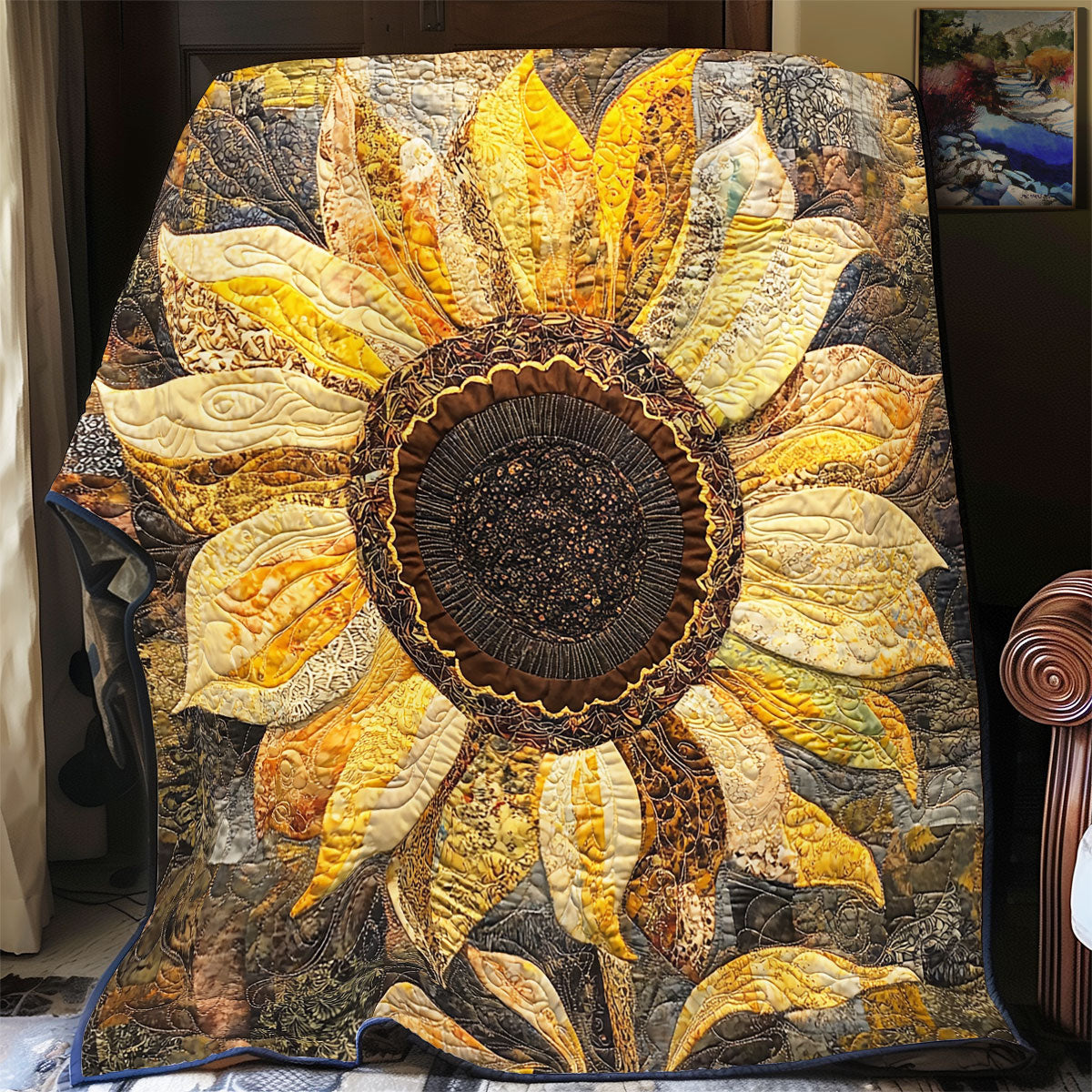 Timeless Sunflower WU0602074CL Quilt