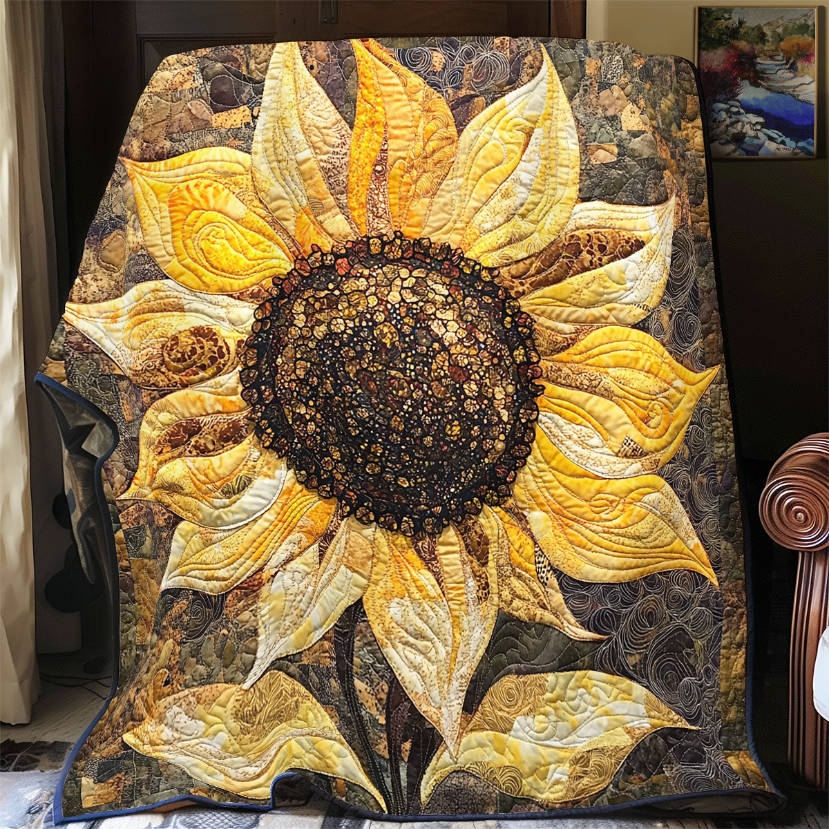 Timeless Sunflower WU0602075CL Quilt