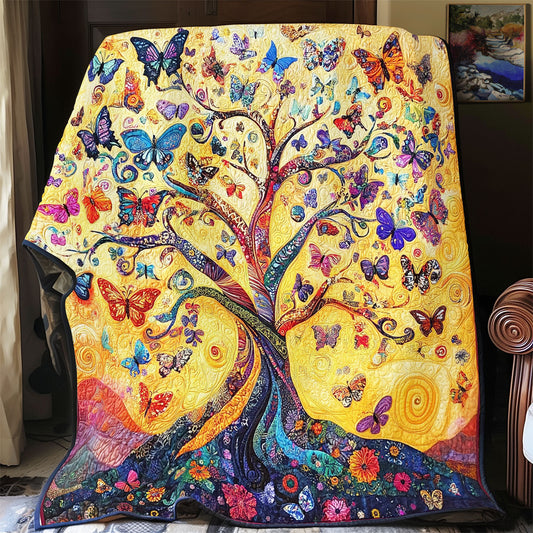 Tree Of Life Butterfly Symphony WU1303041CL Quilt