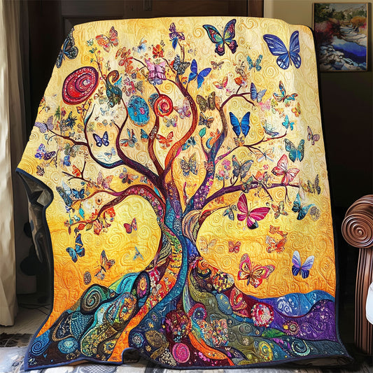 Tree Of Life Butterfly Symphony WU1303043CL Quilt