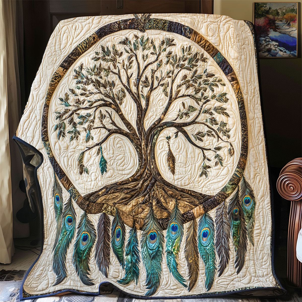 Tree Of Life Dreamcatcher WU0502074CL Quilt