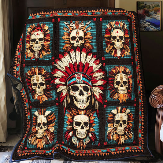 Tribal Skull WU1102037CL Quilt