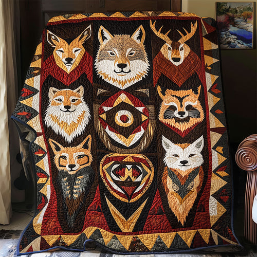 Tribal Wild Animals WU0701006CL Quilt