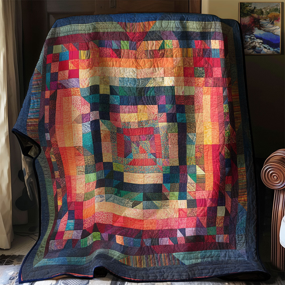 Vibrant Patchwork WU1803050CL Quilt