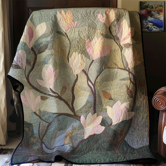 Vintage Magnolia Blooming WU1803032CL Quilt