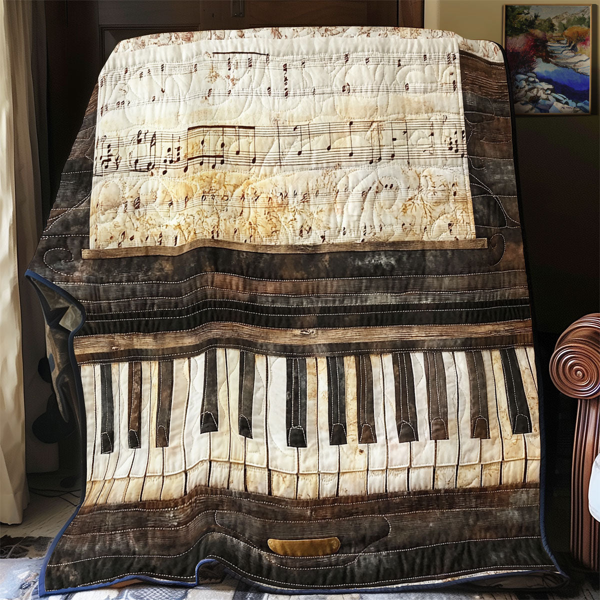 Vintage Piano WU0201008CL Quilt