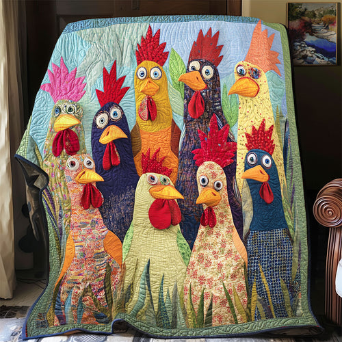 Whimsical Chicken WU0602023CL Quilt