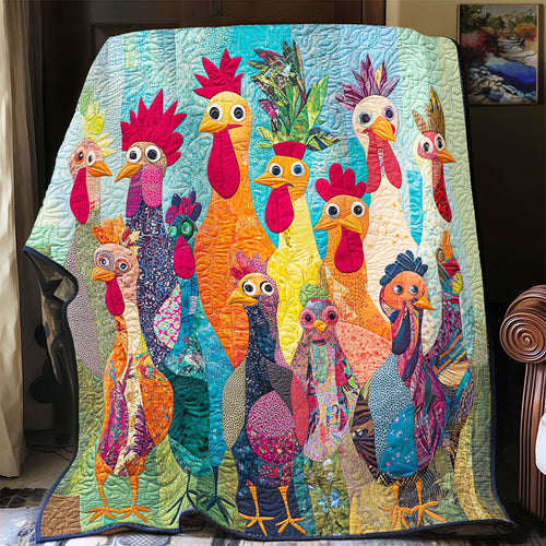 Whimsical Chicken WU0602024CL Quilt