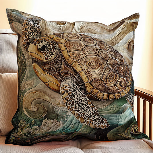 Ancient Sea Turtle WU0702108CL Quilt Pillow Case