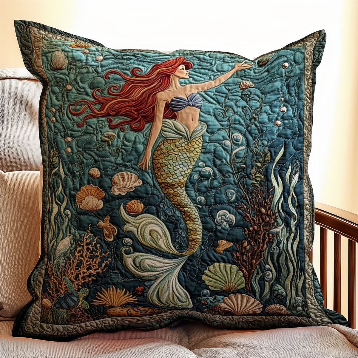 Dreamy Mermaid WU0702058CL Quilt Pillow Case