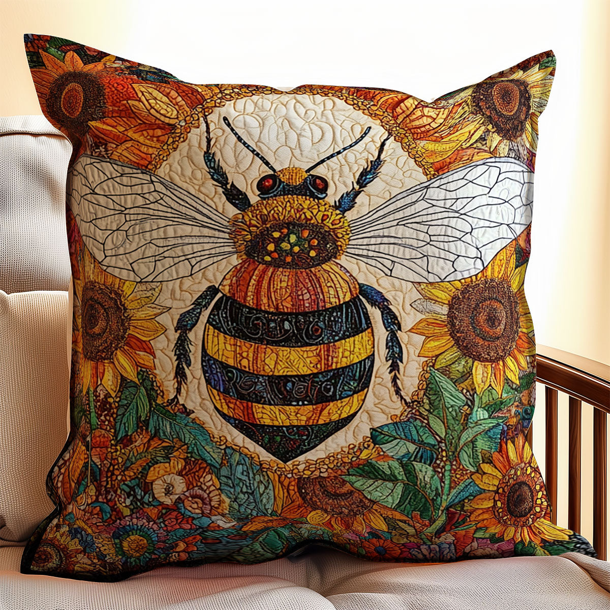 Lovely Bee WU0702081CL Quilt Pillow Case