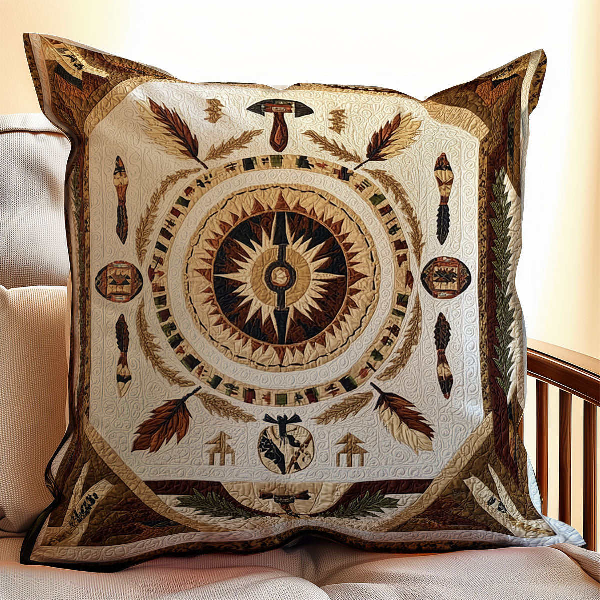 Native American Tribal Pattern WU0702079CL Quilt Pillow Case