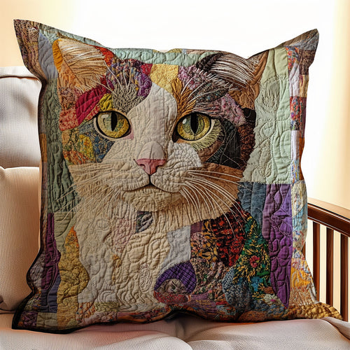 Patchwork Cat WU0702071CL Quilt Pillow Case