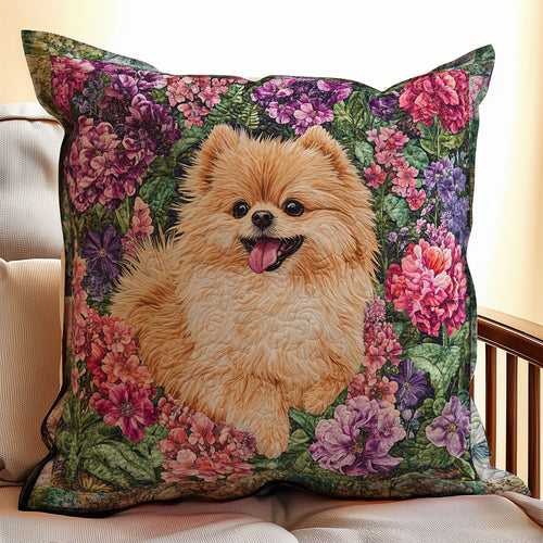 Pomeranian WU0702013CL Quilt Pillow Case